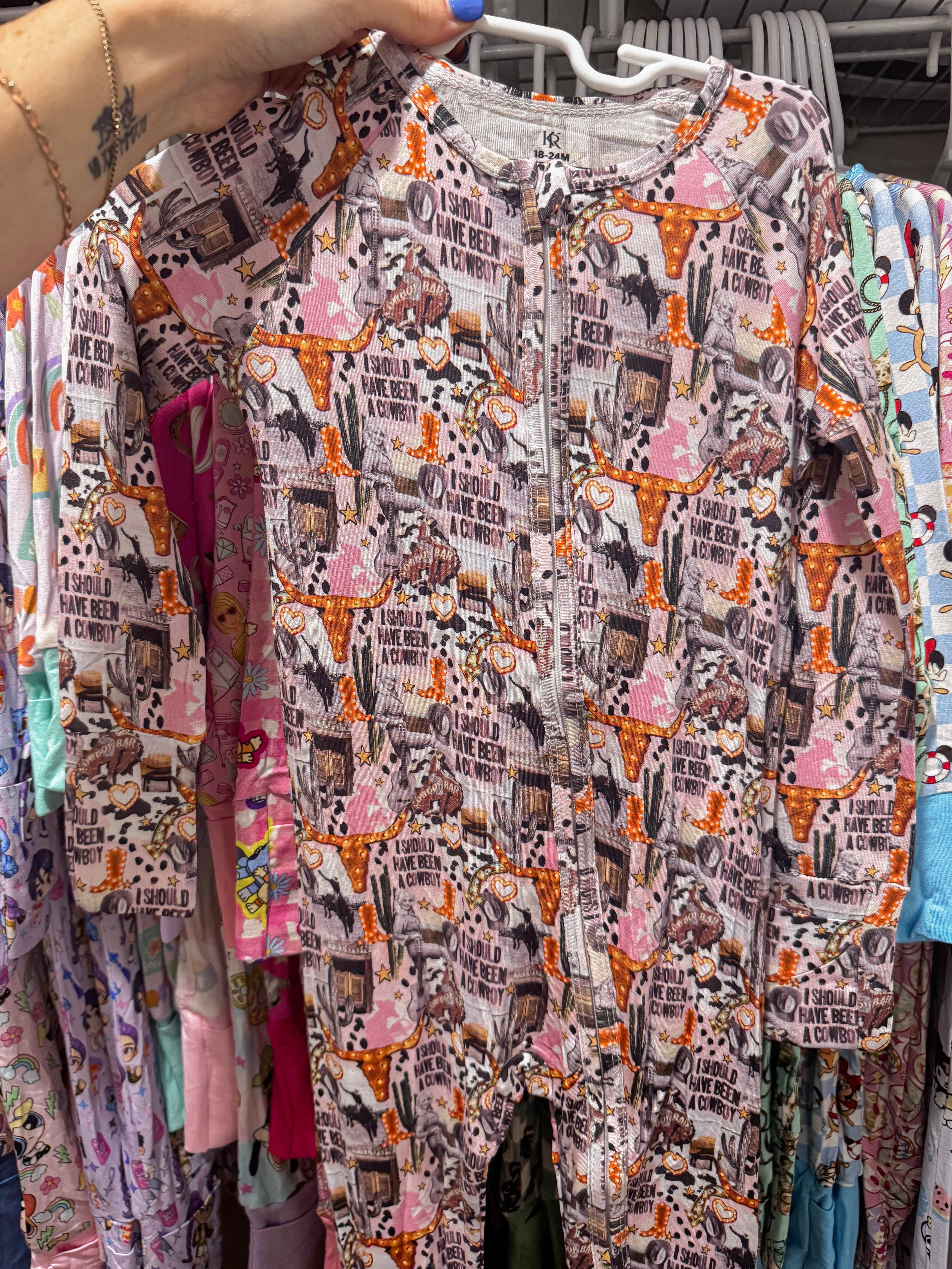 I shoulda been a cowboy Bamboo PJs
