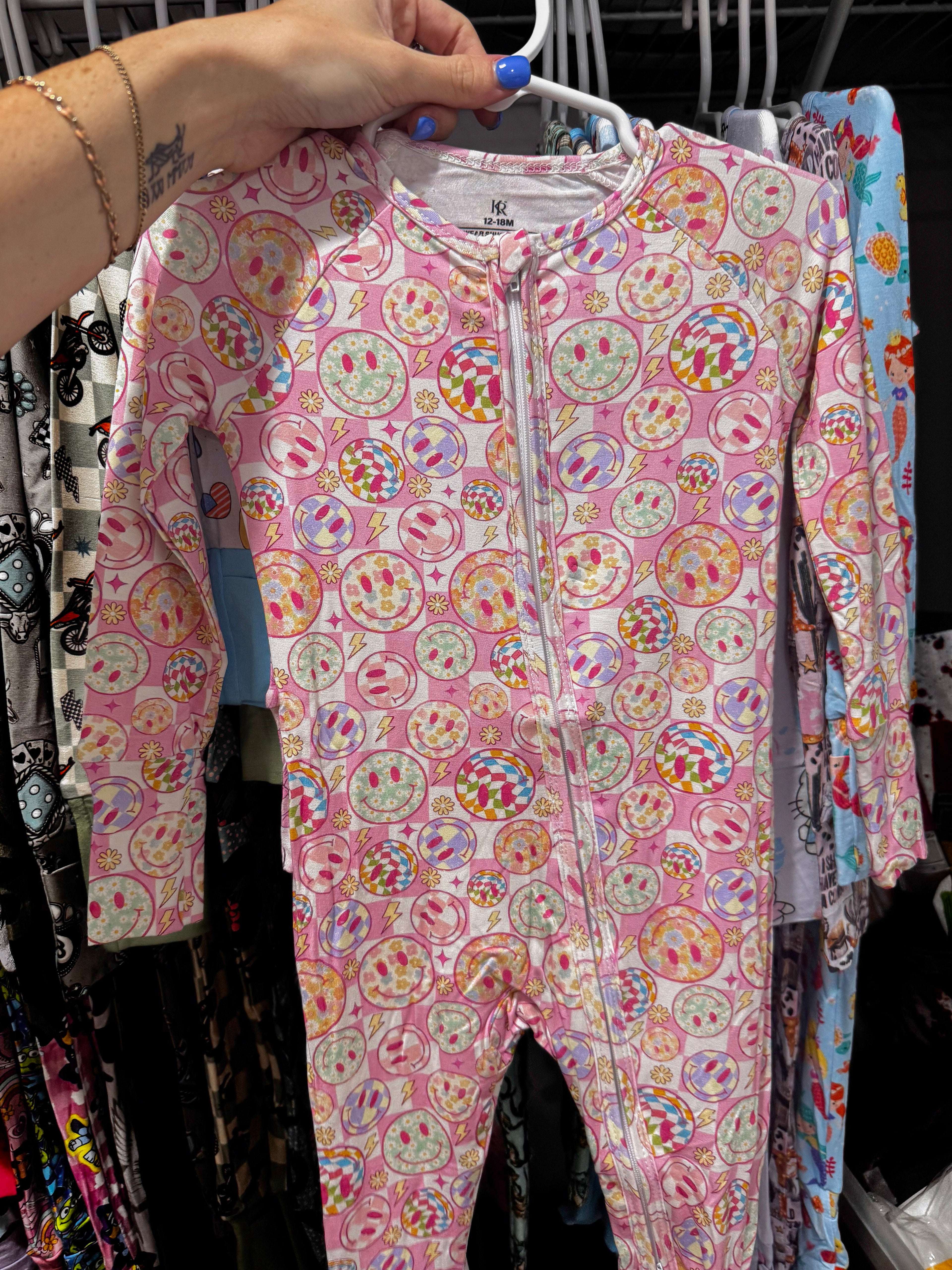 Pink Happy Bamboo PJs