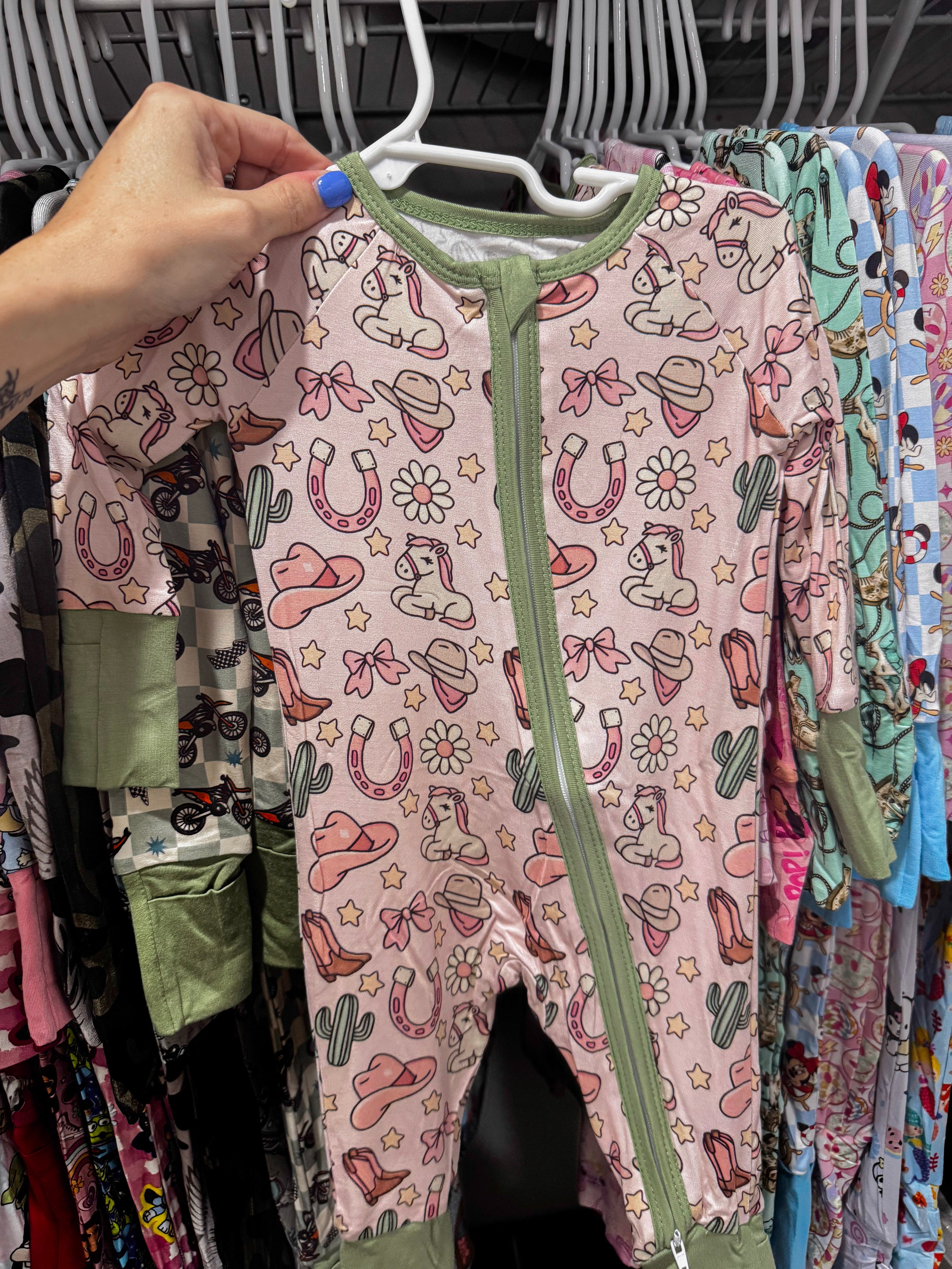 Pink Horse Western Bamboo PJs