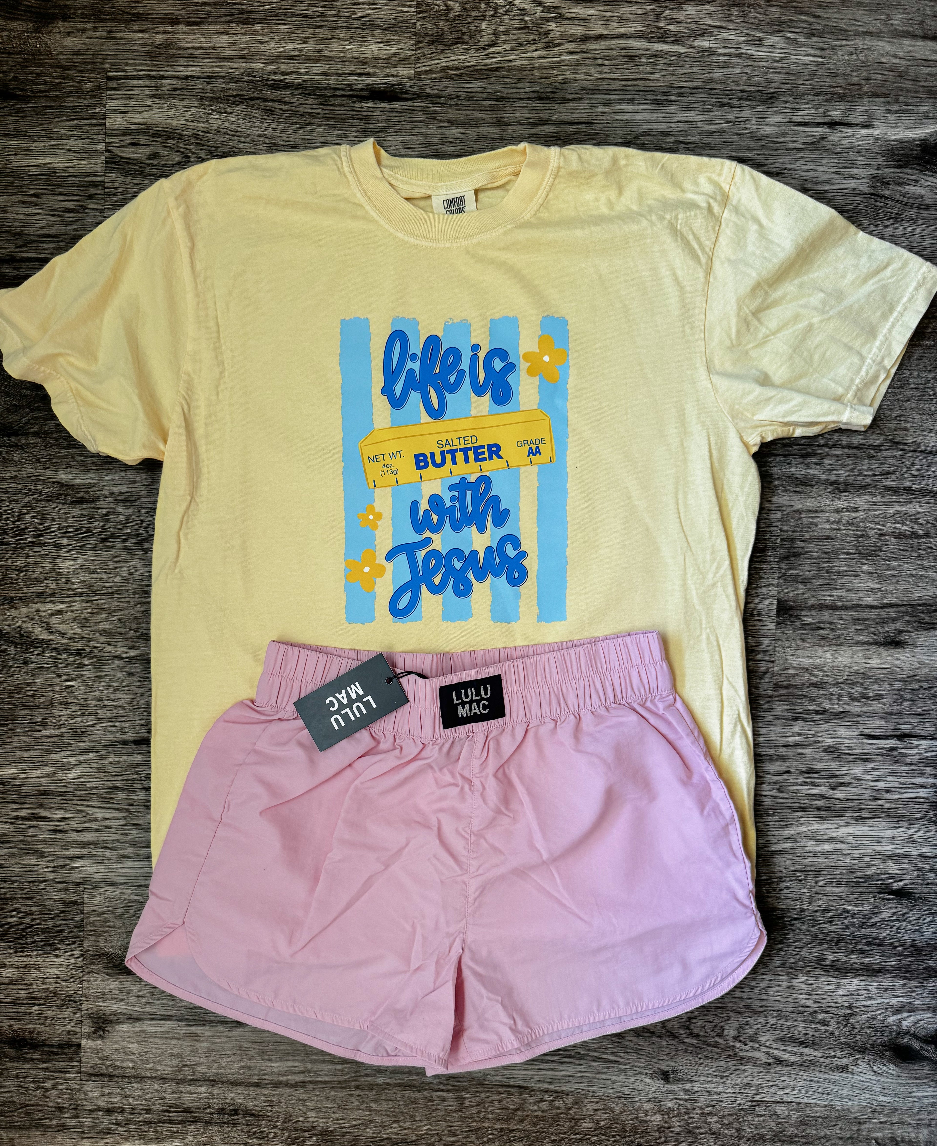 Life is butter yellow IN STOCK T SHIRT