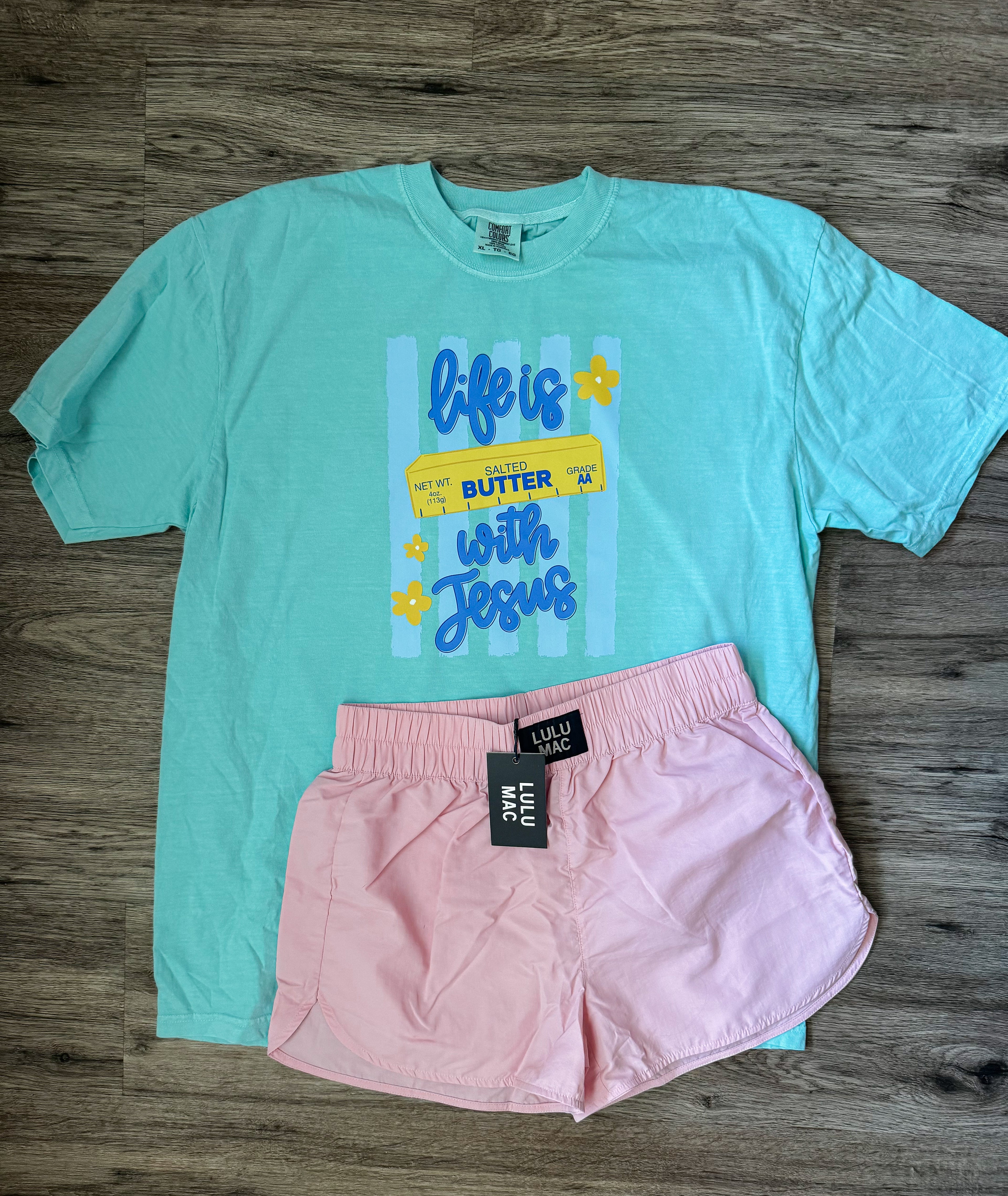 Life is butter blue IN STOCK T SHIRT