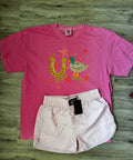 Lucky Duck dark pink IN STOCK T SHIRT