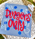 Baseball Dingers Only T Shirt
