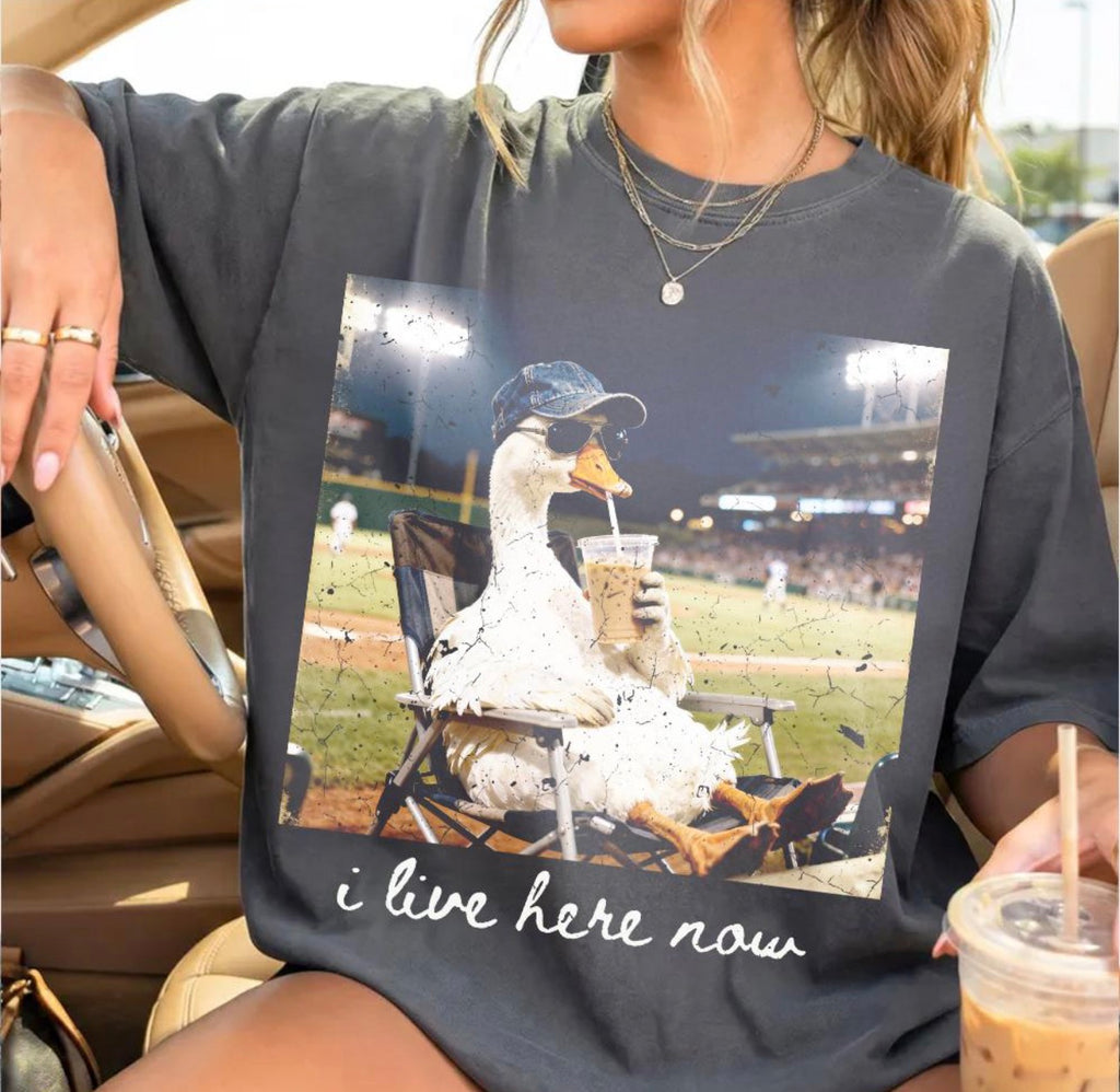 Baseball I live here now goose T Shirt