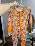 Orange Retro Ghost Bamboo PJs