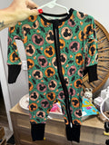 Kelly Green Pumpkins Bamboo PJs