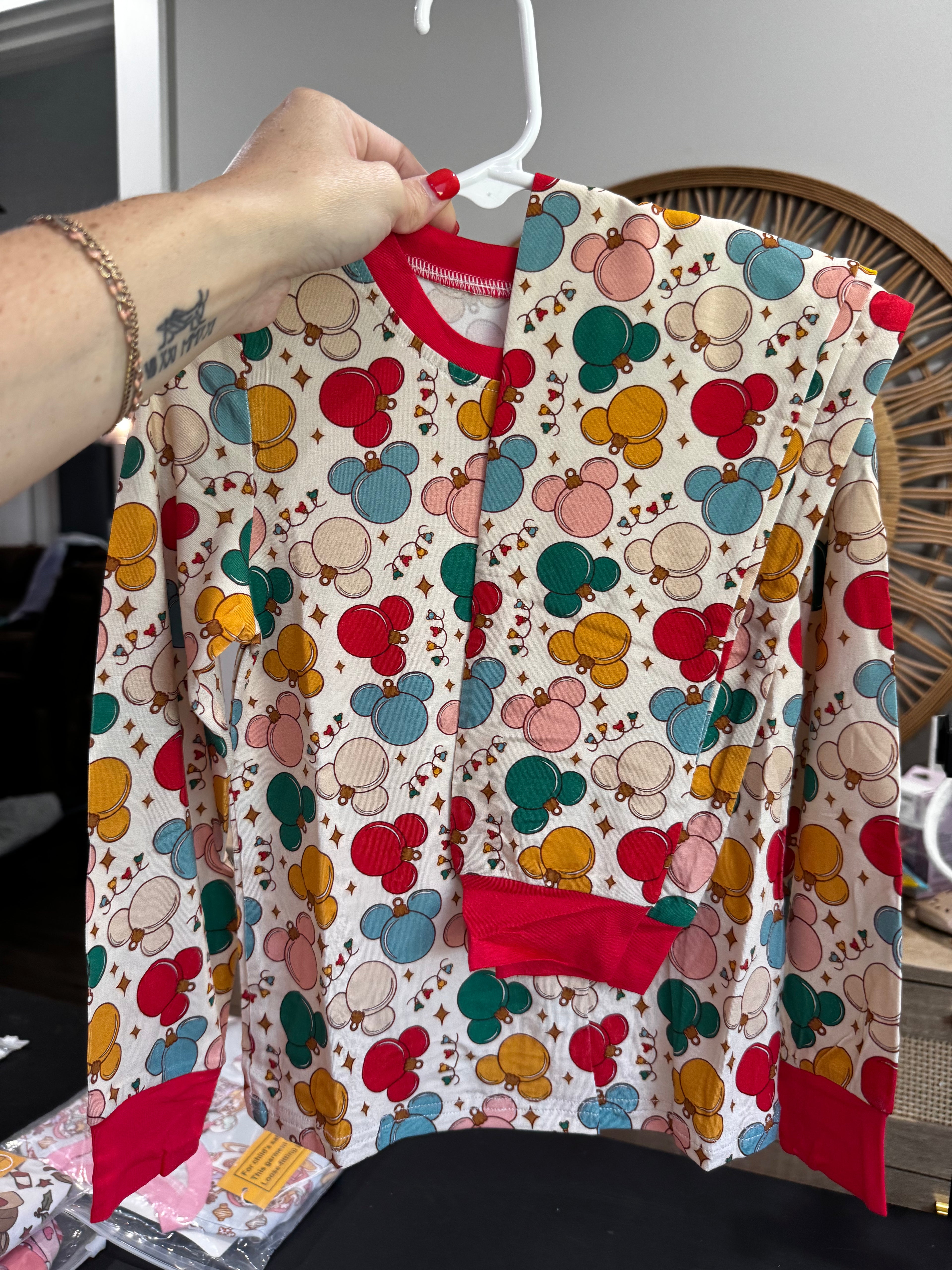 Ornament Ears Bamboo PJs 2 Piece