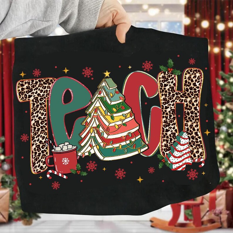 Preppy Teacher Christmas T Shirt