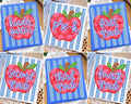 Striped Teacher Apple with Grade T Shirt