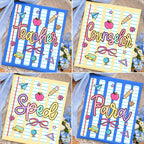 Notebook Striped Teacher Para Occupation School T Shirt