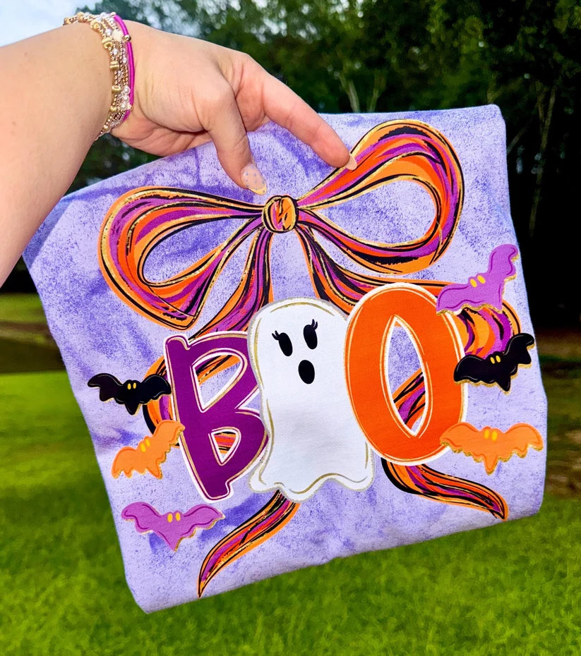 Boo Vintage Purple T Shirt